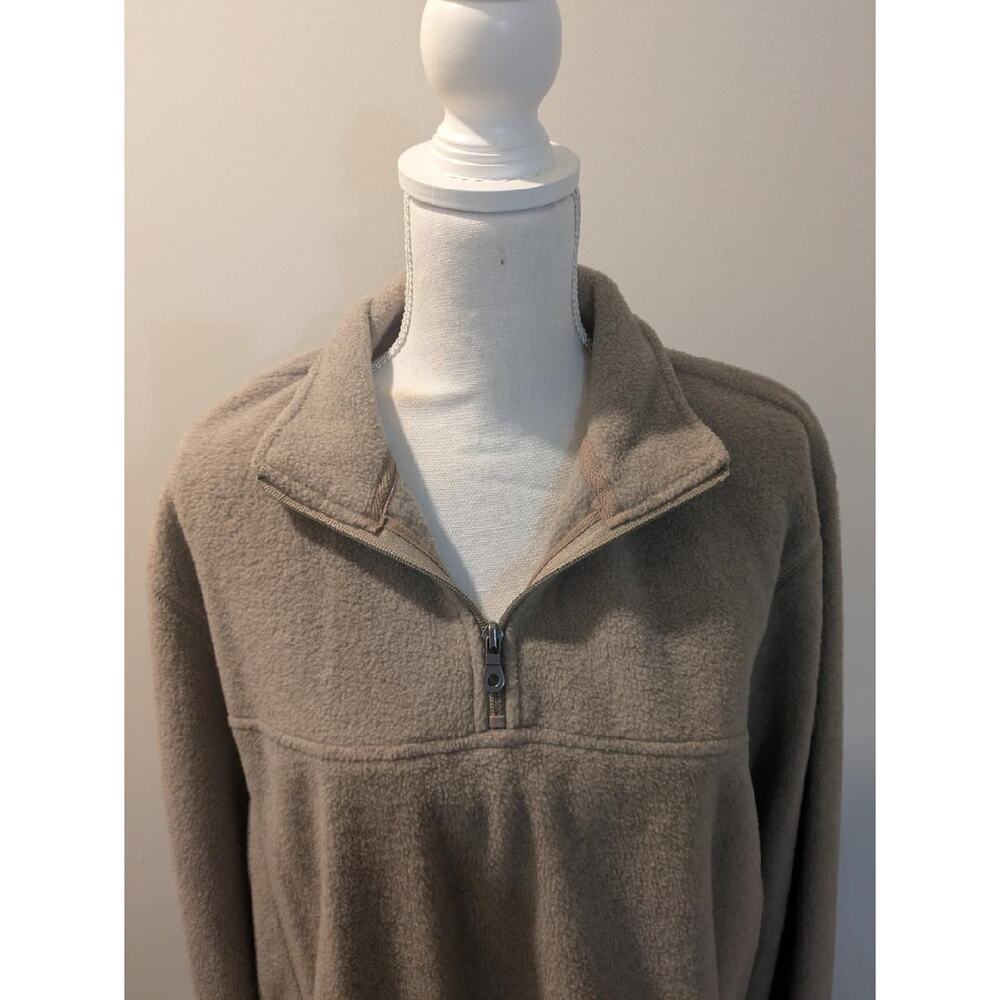 Men's Croft & Barrow Arctic Fleece 1/4 Quarter Zip Pullover Sweater Size Large - Picture 7 of 9